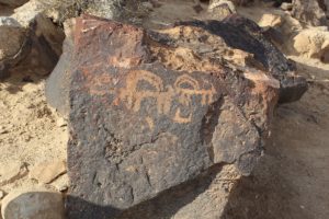 Rock inscriptions in the Negev - Picture Krivine Guesthouse