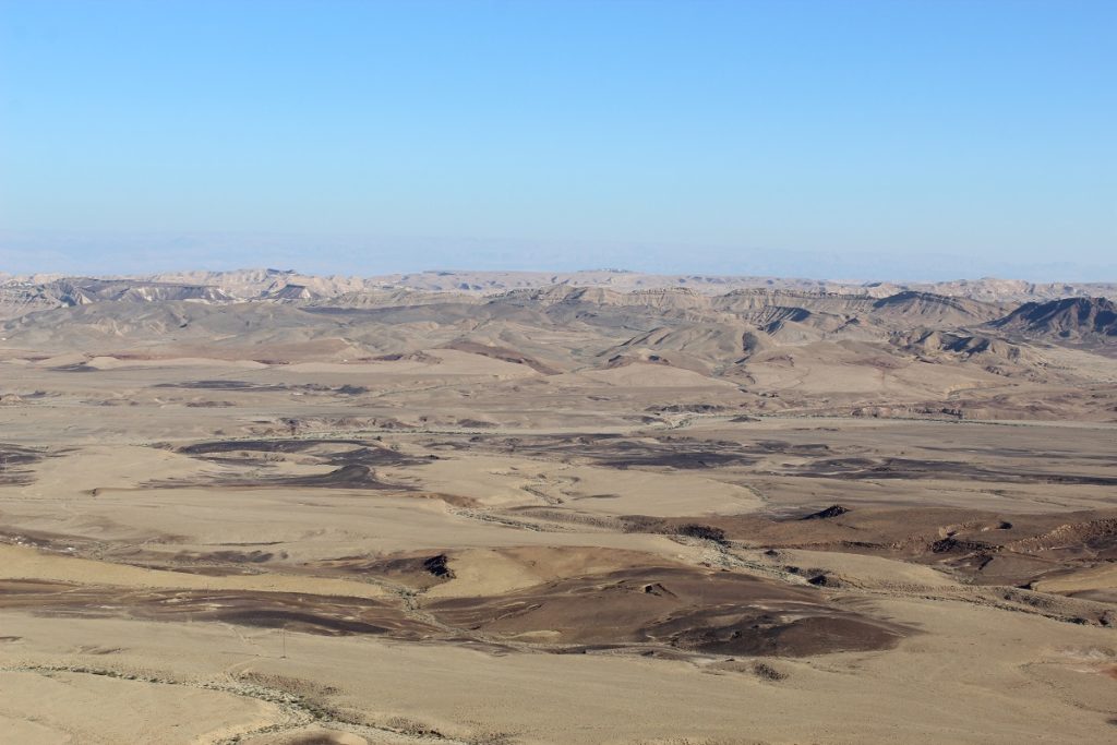 View of Makhtesh Ramon from Sculpture Park